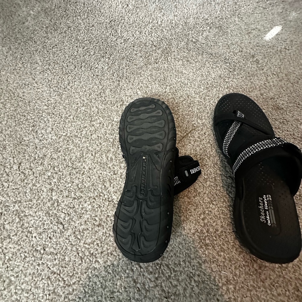 Skechers Black Sandals